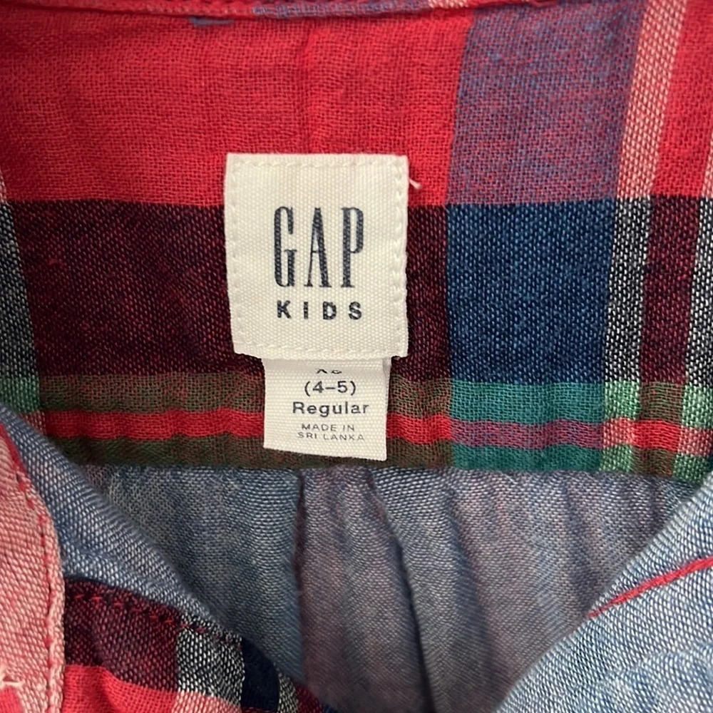 GAP Button up long sleeve boys shirt - Picture 4 of 5